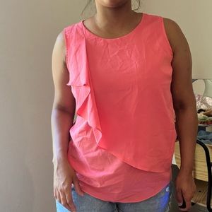 Ruffle Sleeveless Blouse